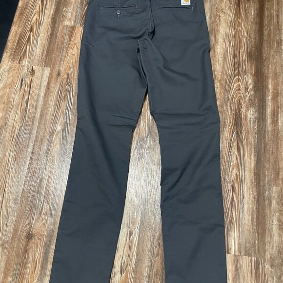 Carhartt WIP Lamar 30x32 Graphite (grey) NWT Pant Chino Khaki Slim Straight - Picture 8 of 8